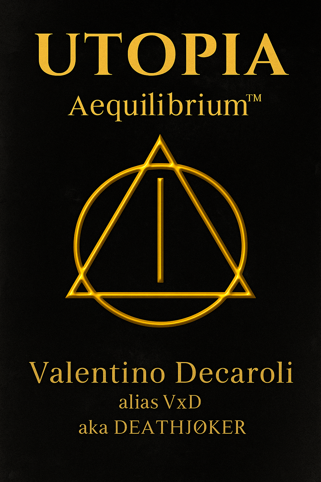 Copertina Utopia Aequilibrium