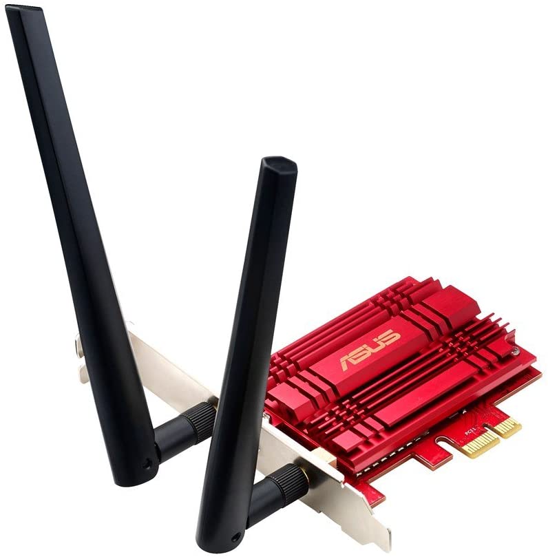 Asus PCE-AC56 Scheda di rete PCI-Ex Wireless AC1300 DUAL Band 400/867 Mbps 2.4Ghz /5Ghz dualband / 2 Antenne esterne